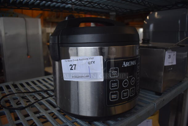 Aroma ARC-150SB Metal Countertop Rice Cooker. 120 Volts, 1 Phase. 12x12x12 - Image 2 of 5
