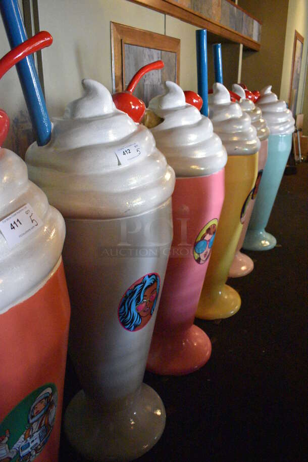 5 Decorative Sundae Statues. 24x24x70. 5 Times Your Bid! BUYER MUST REMOVE. (Susquehanna Ale House) - Image 6 of 6