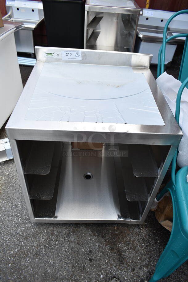 BRAND NEW SCRATCH AND DENT! Regency 600GRSU2324 Stainless Steel Flat Top Glass Rack Storage Unit - 23" x 24" - Image 2 of 5