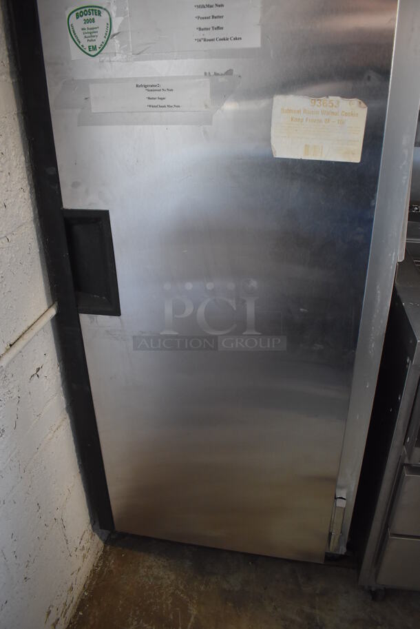 Manitowoc Koolaire KF-1C Stainless Steel Commercial Single Door Reach In Freezer w/ Racks on Commercial Casters. 115 Volts, 1 Phase. 27.5x33x85. Cannot Test - Unit Trips Breaker - Image 4 of 7