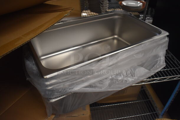 12 BRAND NEW IN BOX! Winco SPJH-106 Stainless Steel Full Size Drop In Bins. 1/1x6. 12 Times Your Bid! - Image 2 of 5