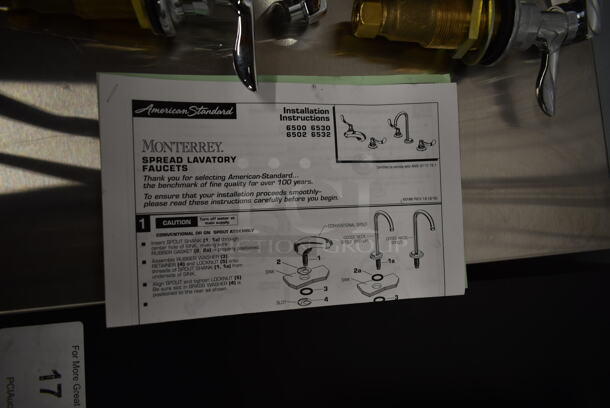 2 LIKE NEW!  American Standard Monterrey Faucets w/ Handles. 2 Times Your Bid! - Image 5 of 6