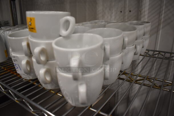 31 White Ceramic Mugs. 4.5x3.5x2.5. 31 Times Your Bid! - Image 2 of 7