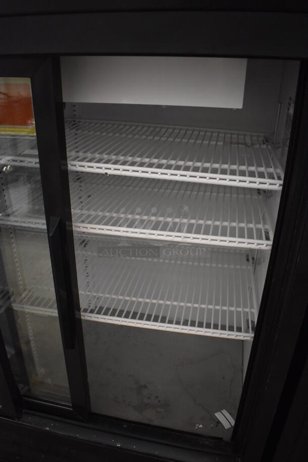 2017 True GDM-41SL-48-HC-LD Metal Commercial 2 Door Cooler Merchandiser w/ Poly Coated Racks. 115 Volts, 1 Phase. 47x21x49. Cannot Test Due To Missing Power Cord - Image 4 of 5