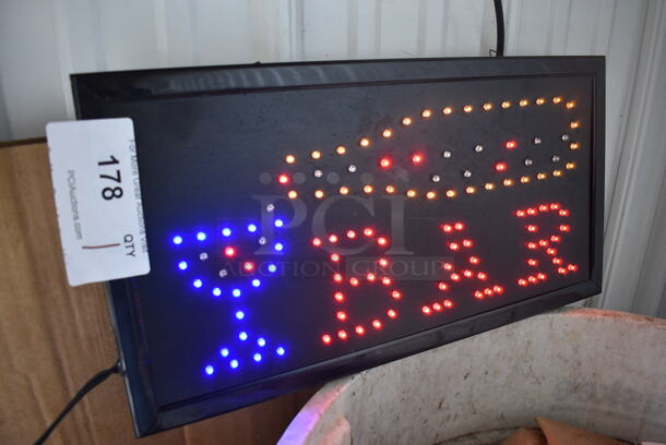 Bar Light Up Sign. 19x1x10. Tested and Working! - Image 2 of 4