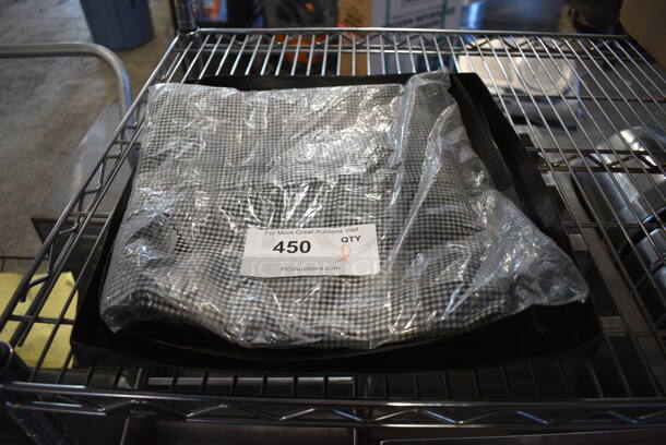 ALL ONE MONEY! Lot of 2 Rapid Cook Oven Baskets and Fabric. Includes 13.5x14.5x1