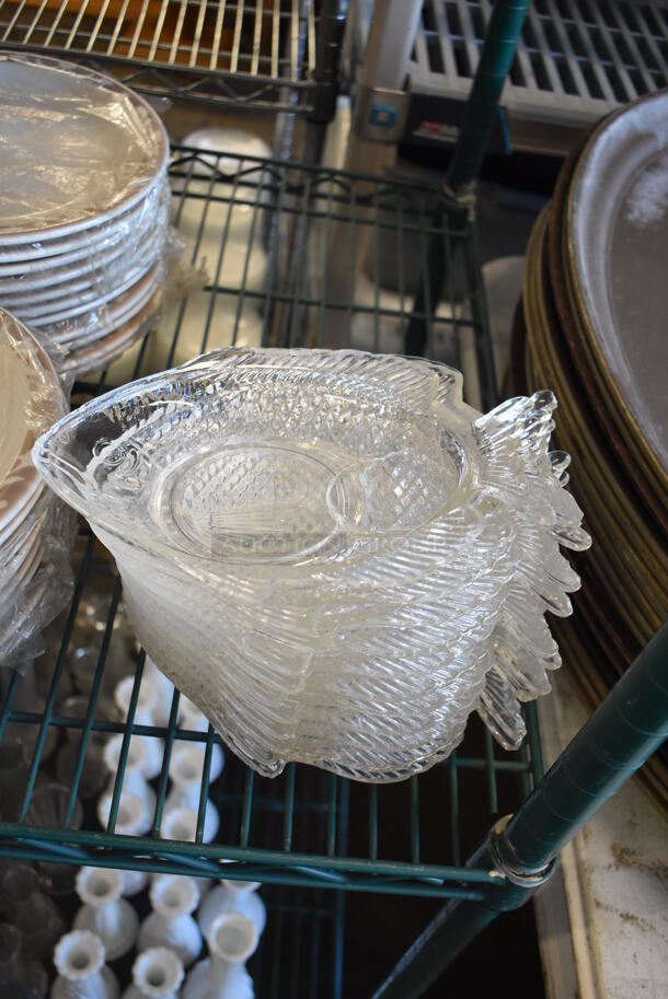 ALL ONE MONEY! Tier Lot of Various Items Including Ceramic Plates and Glass Fish Shaped Dishes - Image 7 of 10