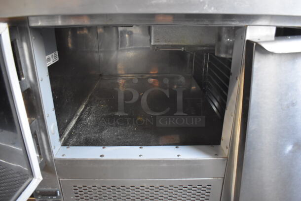 CustomCool Stainless Steel Commercial Pizza Prep Table. 42x34x44. Tested and Powers On But Does Not Get Cold - Image 7 of 10