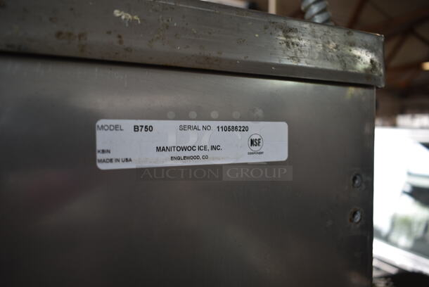 Manitowoc SY0854A Stainless Steel Commercial Ice Machine Head on Manitowoc B750 Stainless Steel Commercial Ice Bin. 208-230 Volts, 1 Phase. - Image 9 of 10