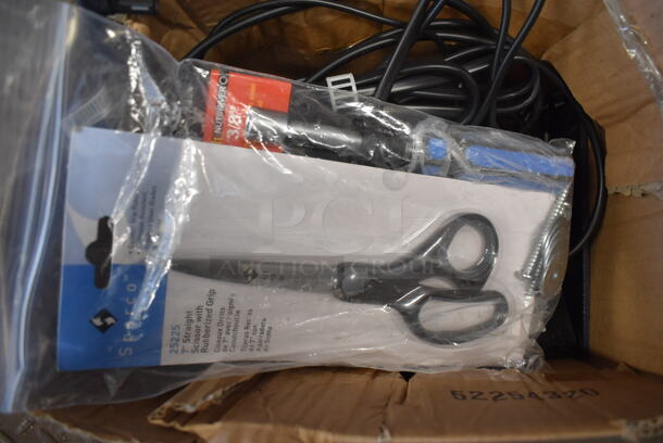 ALL ONE MONEY! Lot of Various Items Including Wires, Scissors - Image 5 of 8