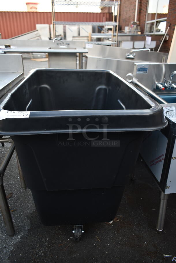 Black Poly Tilt Truck on Commercial Casters. - Image 2 of 4
