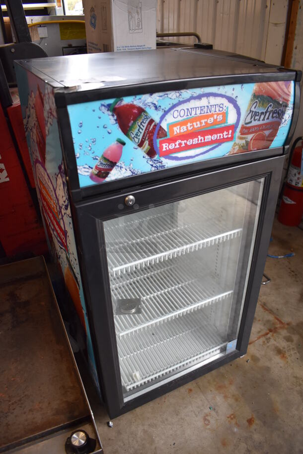 SG Beverage Solutions MJ5CT-H Metal Commercial Mini Cooler Merchandiser w/ Poly Coated Racks. 115 Volts, 1 Phase. 19x21x36.5. Tested and Working! - Image 3 of 5