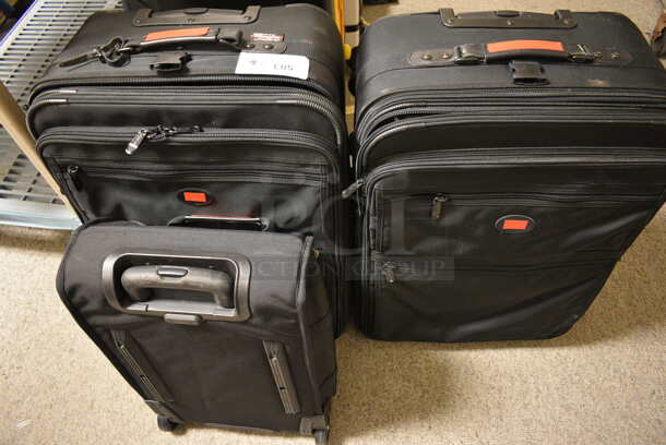 3 Piece Ballistic Nylon Luggage Set. 3 Times Your Bid!
