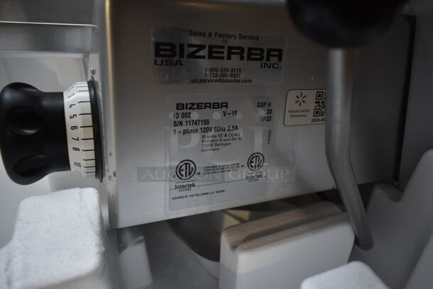 2019 Bizerba GSP H Stainless Steel Commercial Countertop Meat Slicer. 120 Volts, 1 Phase. Tested and Working! - Image 4 of 5