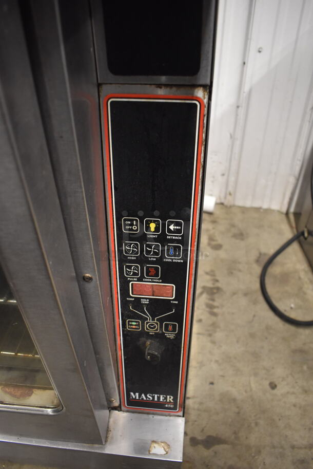 2 Garland Master 450 Commercial Stainless Steel Natural Gas Powered Double Convection Oven With Steel Racks. 2 Times Your Bid!  - Image 8 of 10