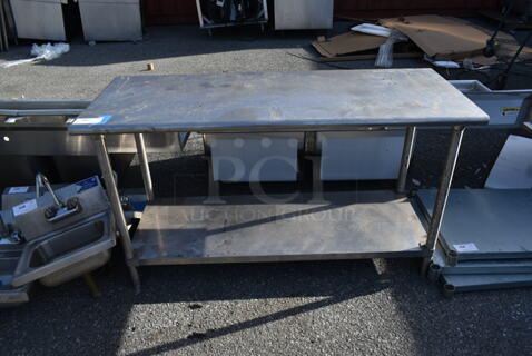 Stainless Steel Commercial Table w/ Under Shelf.
