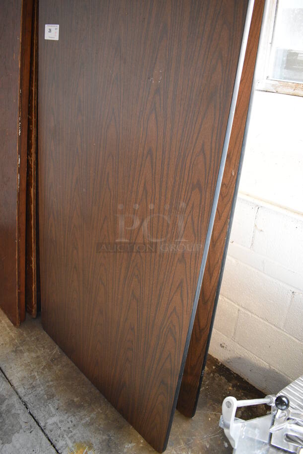 2 Wood Pattern Folding Tables. 96x36x2. 2 Times Your Bid! - Image 3 of 4