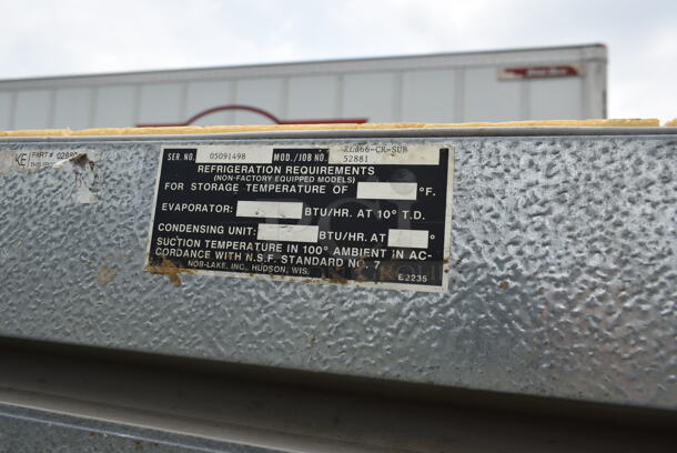 Norlake SELF CONTAINED 6'x8' Walk In Freezer Box w/ Floor, Norlake CPF075DC-A 115/208/230 Volt, 1 Phase Condenser and Copeland 208/230 Volt, 1 Phase Compressor. Picture of the Unit Before Removal Is Included In the Listing. - Image 8 of 8