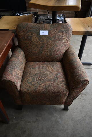 Paisley Patterned Arm Rest Chair.