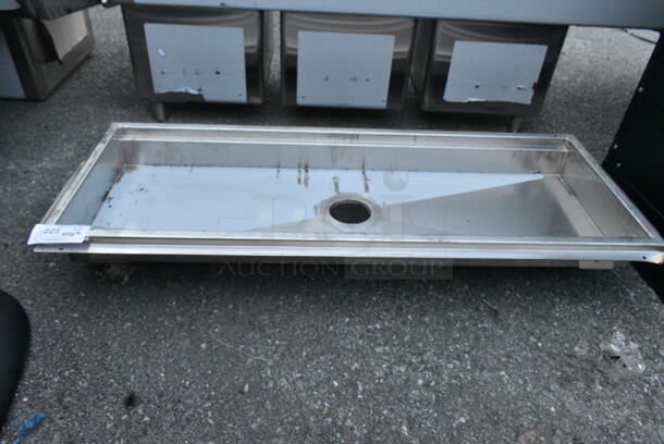 BRAND NEW SCRATCH AND DENT! Stainless Steel Floor Trough. No Grate.  - Image 2 of 3