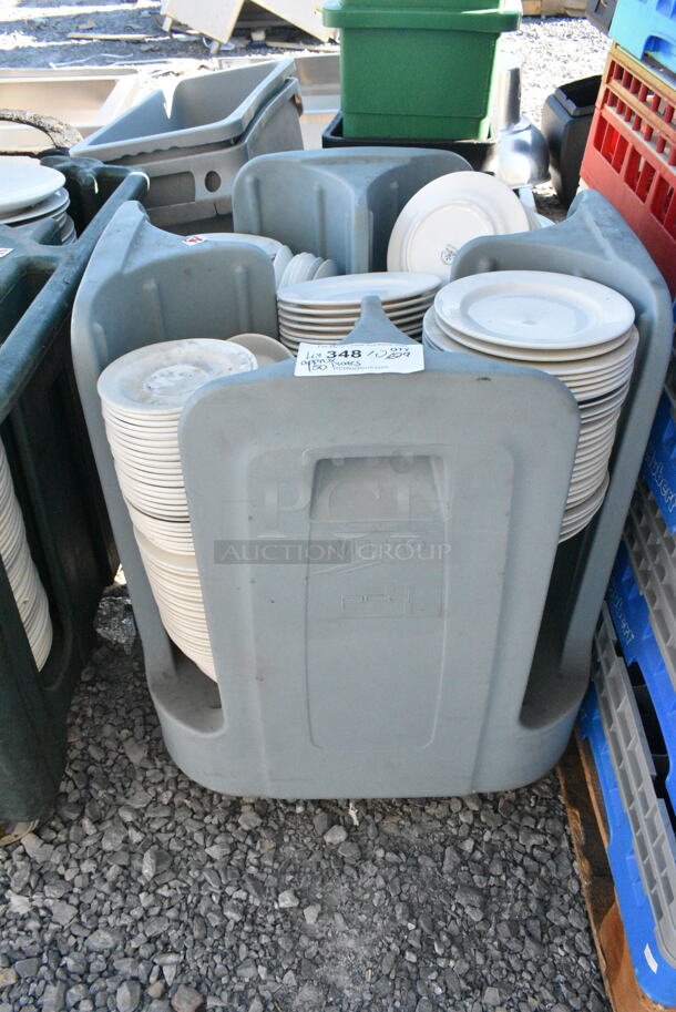 Metro Poly Dish Caddy on Commercial Casters Including Approximately 150 Plates.  - Image 1 of 7