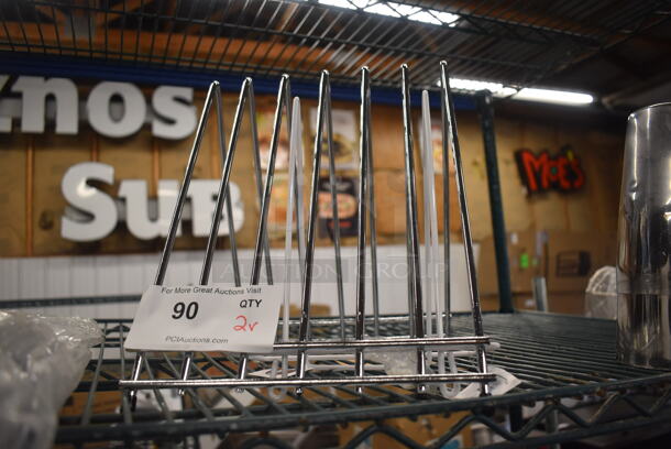 2 Countertop Cutting Board Racks. 9x11.5x11, 7x4x9. 2 Times Your Bid! - Image 3 of 3