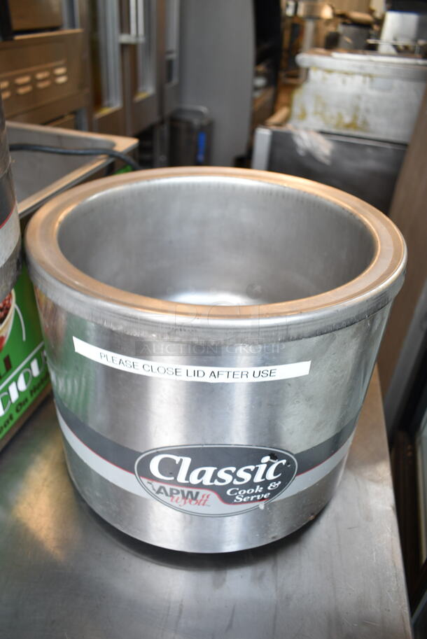 2 APW Wyott RCW111-SP Stainless Steel Commercial Countertop Soup Warmer. 120 Volts, 1 Phase. 2 Times Your Bid! Tested and Working! - Image 2 of 9