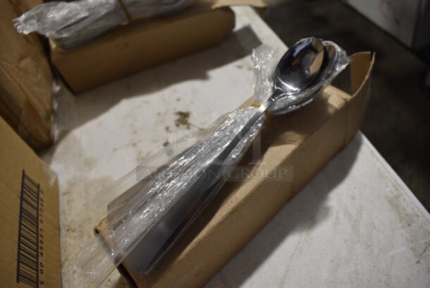 12 BRAND NEW! Stainless Steel Spoons. 8". 12 Times Your Bid! - Image 3 of 3