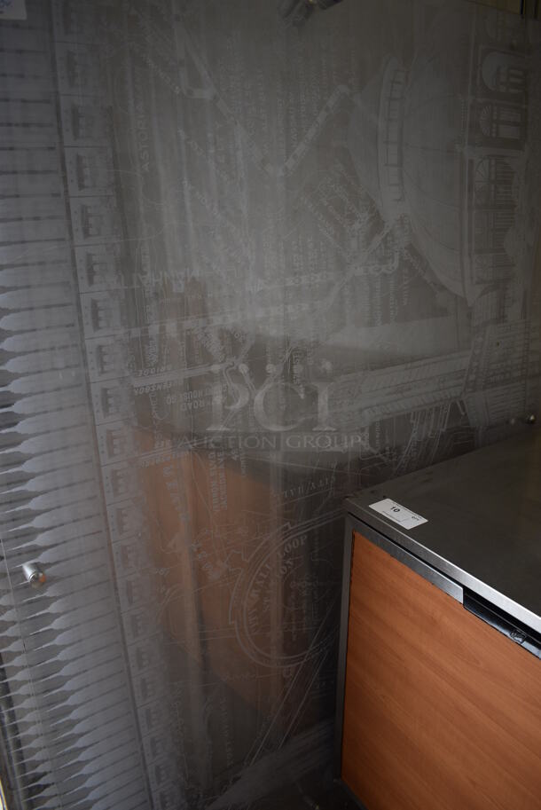 3 Clear Panels w/ White Pattern. 72x2x51. 3 Times Your Bid! - Image 2 of 3