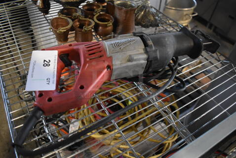Milwaukee Metal Sawzall. 120 Volts, 1 Phase. 20x4x6. Tested and Working!