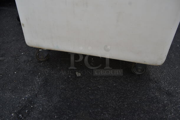 2 White Poly Ingredient Bins on Commercial Casters. 2 Times Your Bid! - Image 3 of 3