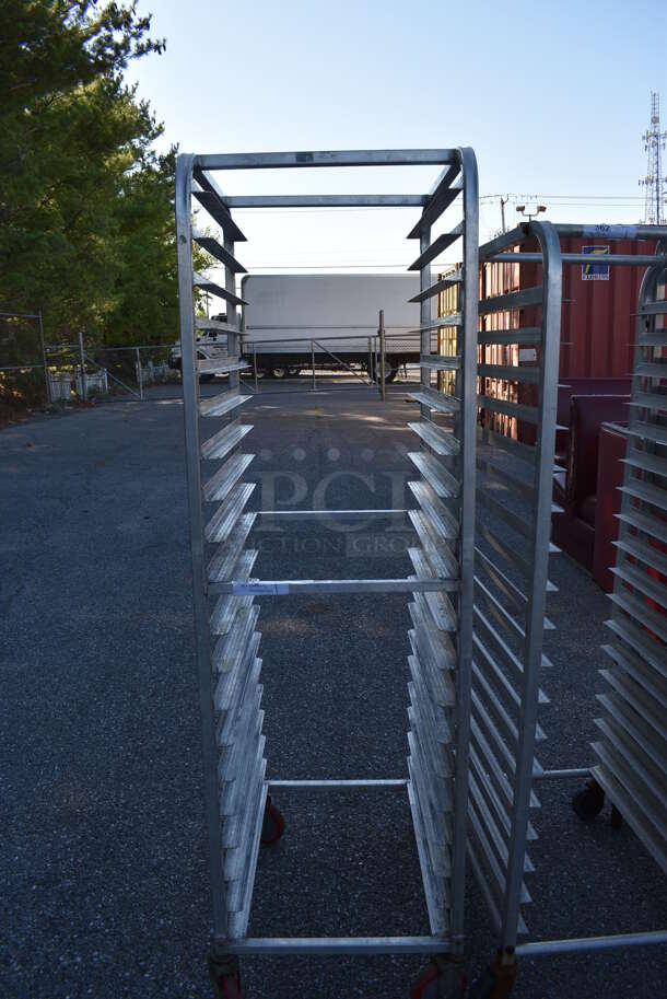 Metal Commercial Pan Transport Rack on Commercial Casters. 20x26x68.5