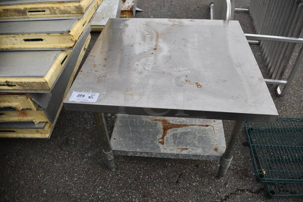 Stainless Steel Equipment Stand w/ Metal Under Shelf. 30x30x24
