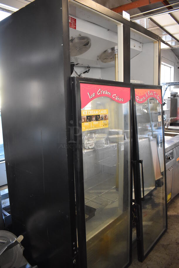 Master-Bilt BLG-48HD Metal Commercial 2 Door Reach In Freezer Merchandiser. Doors Need To Be Reattached. 208-230 Volts, 1 Phase. 52x32x80 - Image 5 of 7