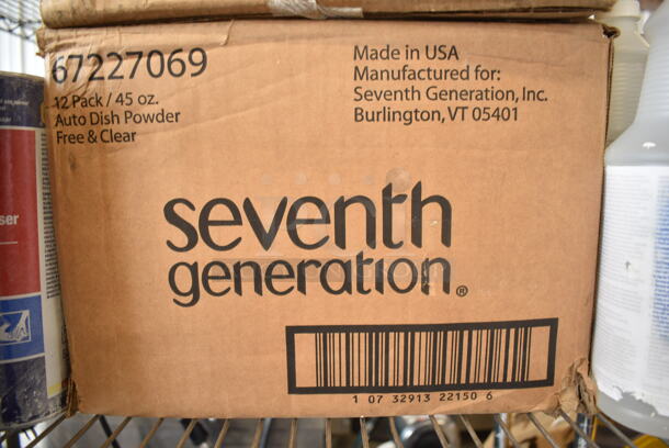 ALL ONE MONEY! Lot of 9 Diversey Virex Tb Bottles and 2 Boxes of 12 Seventh Generation 67227069 Auto Dish Powder.  - Image 3 of 5