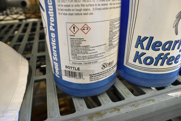 ALL ONE MONEY! Lot of 7 Various Cleaners Including Noble Klarly Koffee, Urnex Grindz, Urnex Cafiza, Diversey Heavy Duty Rotisserie Oven Cleaner - Image 3 of 8