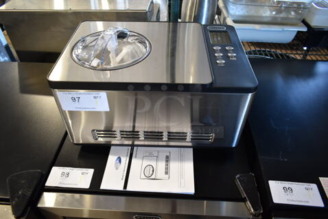 BRAND NEW SCRATCH AND DENT! Whynter ICM-15LS Self Freezing Digital Ice Cream Maker Stainless Steel. 115 Volt, 1 Phase. Tested and Working!
