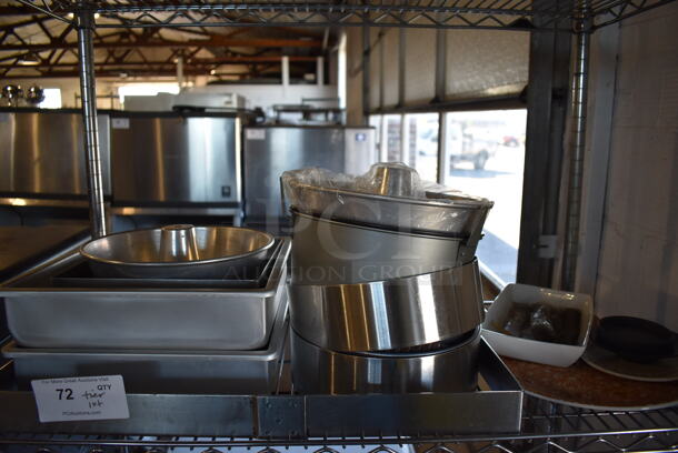 ALL ONE MONEY! Tier Lot of Various Items Including Baking Pans.  - Image 1 of 4