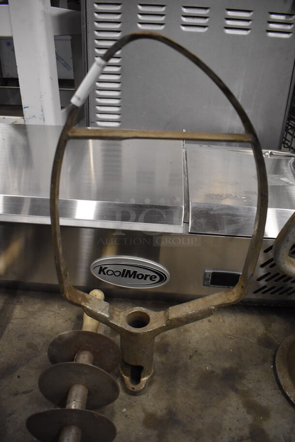 Hobart VMLH60 Metal Commercial 60 Quart Pastry Knife Attachment for Mixer. 10x3x19.5 - Image 1 of 3