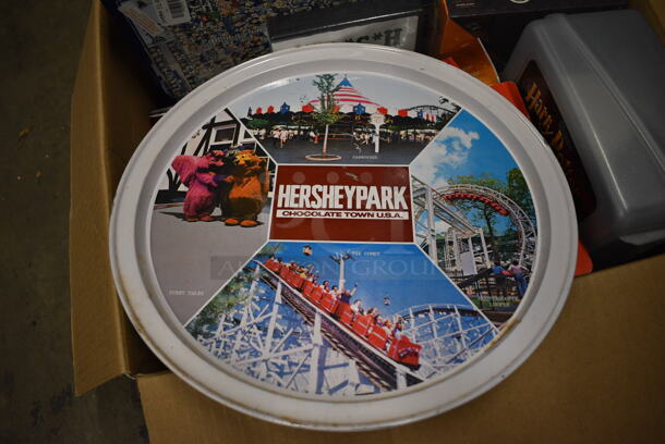 ALL ONE MONEY! Lot of Various Items Including USB Drive, Mash DVD Set, Continental Bank Piggy Bank, Hershey Park Metal Tray and Harry Potter Lunchbox! - Image 3 of 4