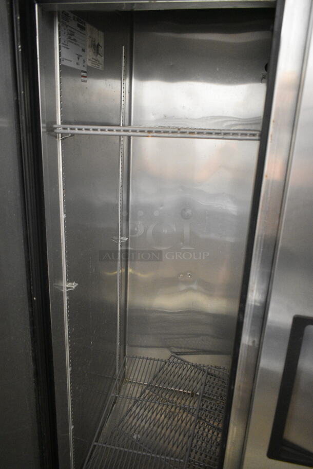 2017 True T-35 Stainless Steel Commercial 2 Door Reach In Cooler w/ Poly Coated Racks. 115 Volts, 1 Phase. Tested and Working! - Image 5 of 6