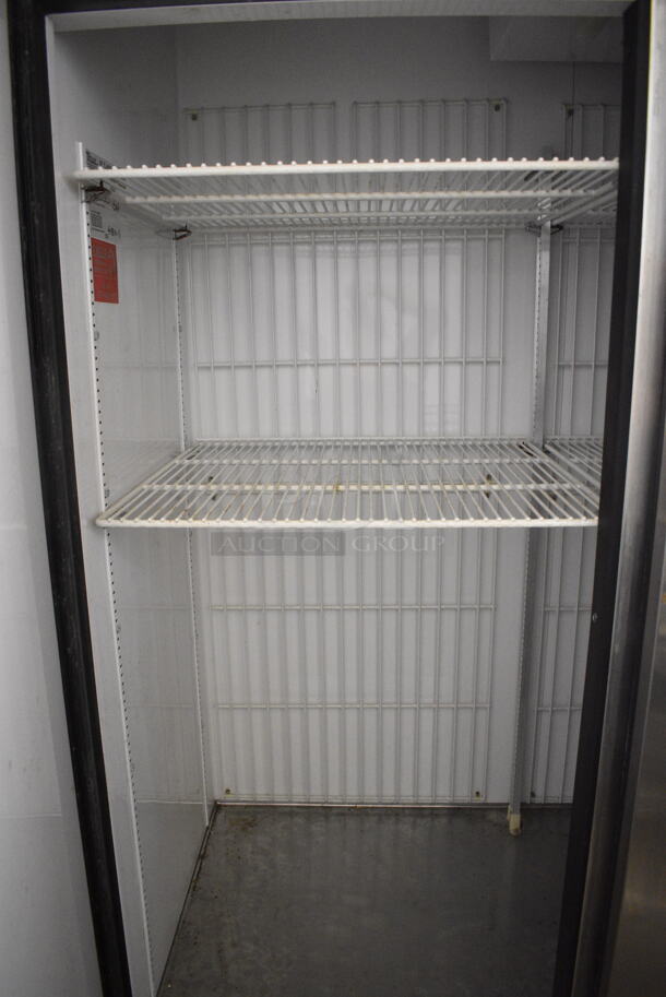 True T-72F Stainless Steel Commercial 2 Door Reach In Freezer w/ Poly Coated Racks on Commercial Casters. 115 Volts, 1 Phase. Cannot Test Due To Cut Power Cord - Image 5 of 7