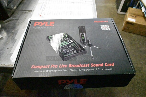6 Various Items Including Pyle PT694BT.5 5.2-Channel Hi-Fi Bluetooth Stereo Amplifier 1000 Watt AV Home Speaker Subwoofer Sound Receiver w/Radio, Pyle PKSCRD308 Compact Pro Live Broadcast Sound Card, Pyle PDWR30B Outdoor Waterproof Speaker System, 2 Pyle PHCD59 CD Player Boombox. 6 Times Your Bid!  - Image 3 of 7