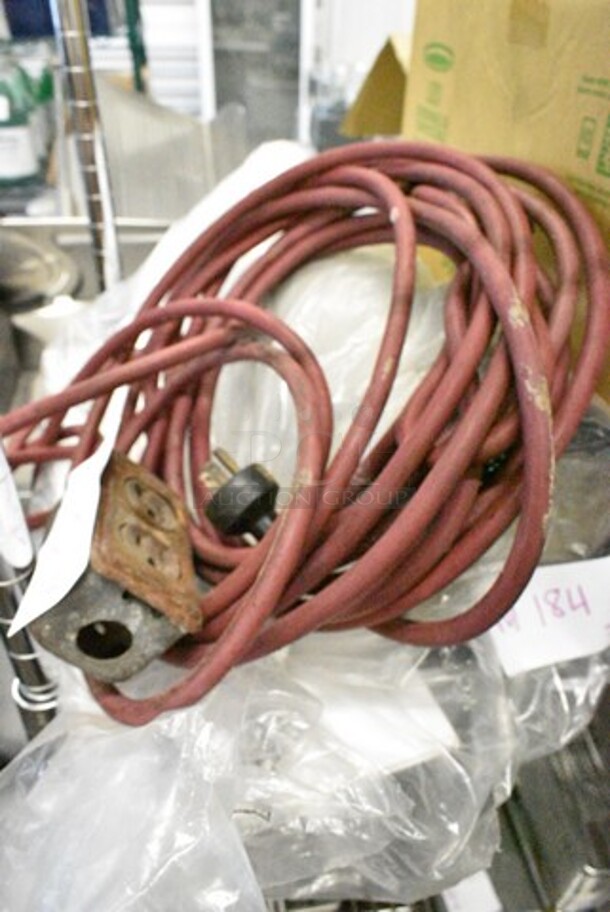ALL ONE MONEY! Lot of Various Items Including Extension Cord, Muffin Baking Pans, Utensils, Roller Door Pieces, Thermopile Safe 541700237 TY for Mainstreet Fryer, 378PSMM2116 Bowl Gasket, Oven Mitt.  - Image 2 of 12