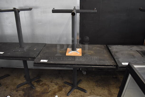 2 Black Wooden Dining Tables. 48x30x30. 2 Times Your Bid!