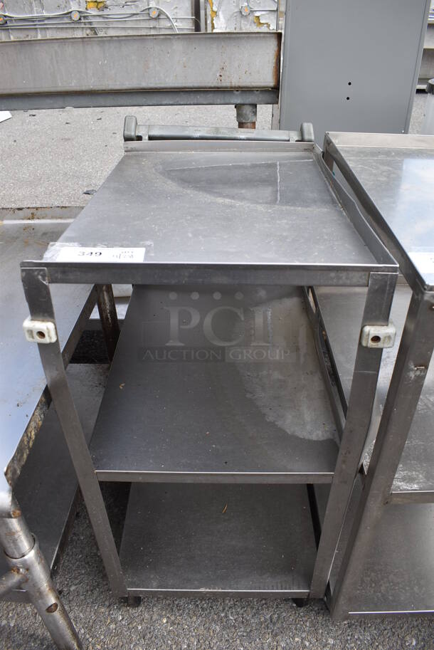 Metal 3 Tier Cart on Commercial Casters.