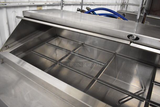 Randell Stainless Steel Commercial Sandwich Salad Prep Table Bain Marie Meta Top w/ 4 Drawers on Commercial Casters. 72x34x28. Tested and Working! - Image 6 of 8