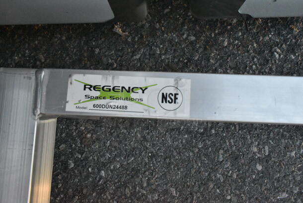 BRAND NEW SCRATCH AND DENT! Regency 600DUN24488 48" x 24" x 8" Aluminum Dunnage Rack - 1780 lb. Capacity - Image 4 of 4