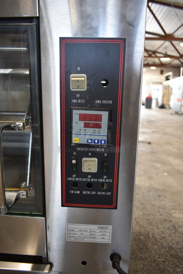Cookline Southwood YSD-268G Commercial Stainless Steel Natural Gas Countertop Chicken Rotisserie Oven. 32,341 BTU. - Image 3 of 7