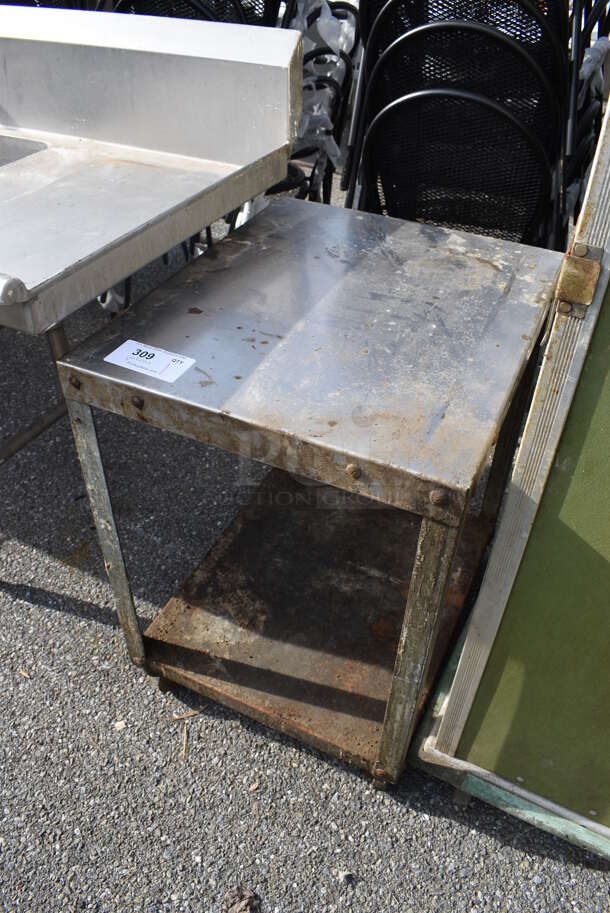 Metal Table w/ Metal Under Shelf on Commercial Casters. 20x24x30 - Image 2 of 3